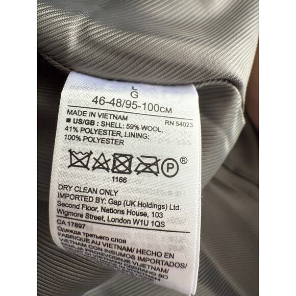 Banana Republic x Olivia Palermo Belted Cape HerringboneTrench Size Large - Picture 7 of 8